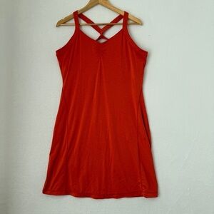 Mountain Hardwear orange racerback mini dress size Large